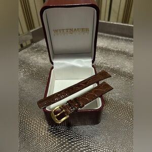 NWOT Custom crocodile leather watch strap